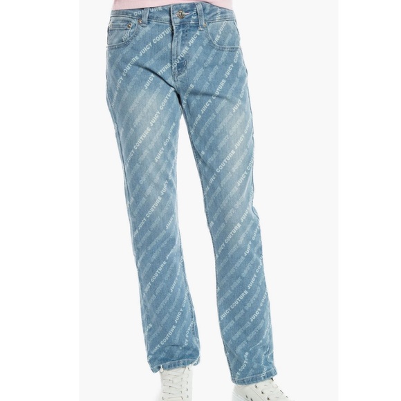 + JUICY COUTURE + Kid’s Logo Straight Leg Jeans - Picture 5 of 6